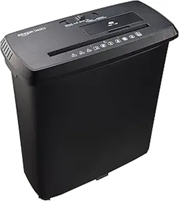 Amazon Basics 8-Sheet Strip Cut Paper Shredder