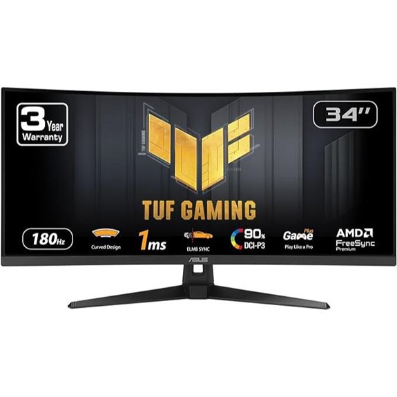 ASUS TUF 34 Ultra-Wide Gaming Curved Monitor