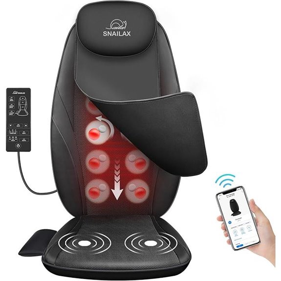 Snailax Back Massager with Heat and App Control