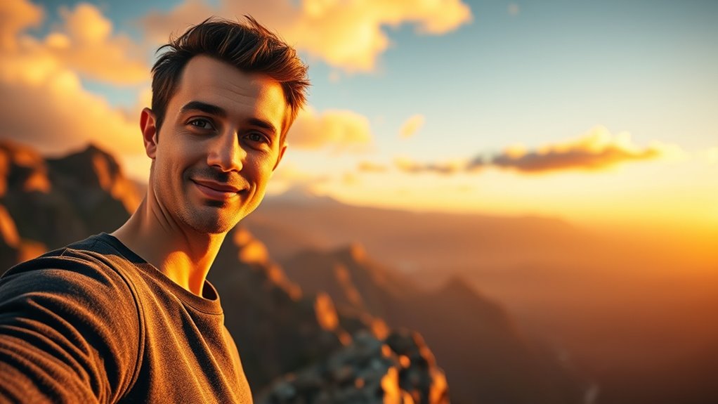 balanced confidence in action