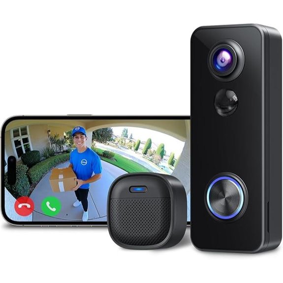 XTU Battery Doorbell with Video Talk and Storage