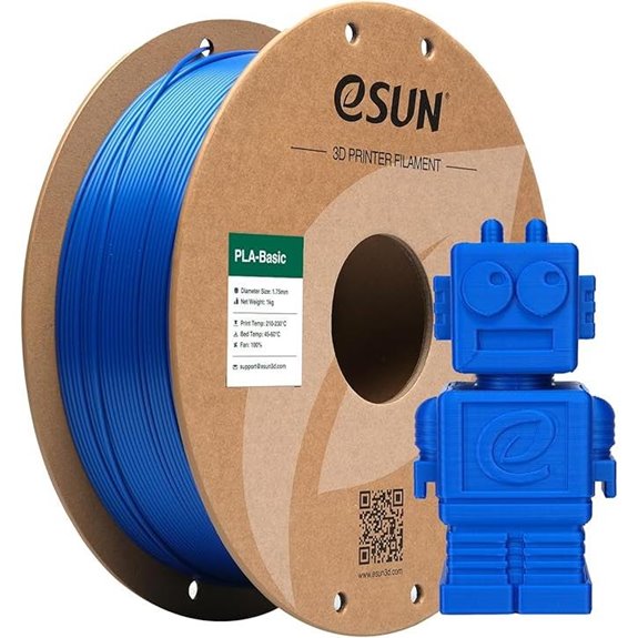 eSUN PLA Basic 1.75mm 3D Printer Filament 1kg Blue