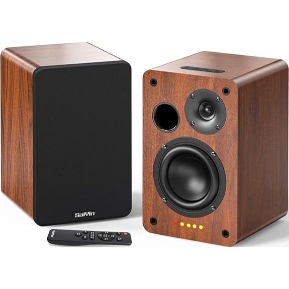 Saiyin Bluetooth Bookshelf Speakers with Subwoofer