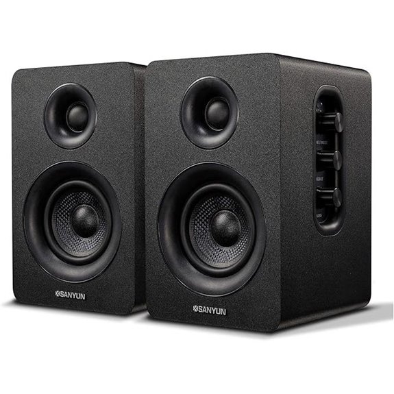 Sanyun SW208 3 Bluetooth 5.0 Bookshelf Speakers