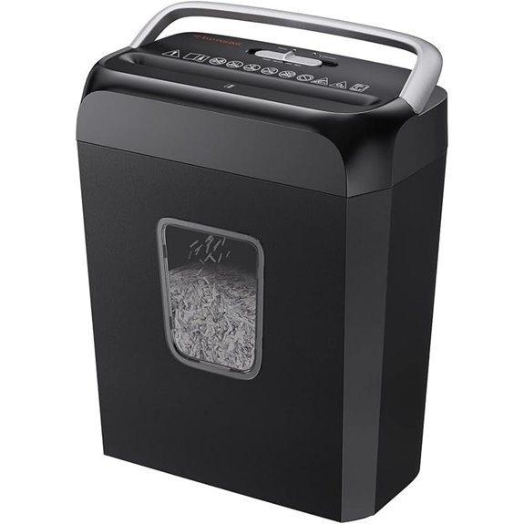 Bonsaii Crosscut Paper Shredder with 3.4 Gal Bin