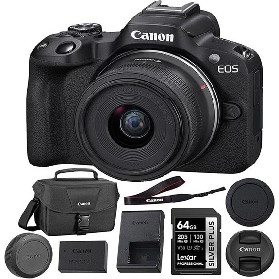Canon EOS R50 Mirrorless Camera Bundle (3 Items)