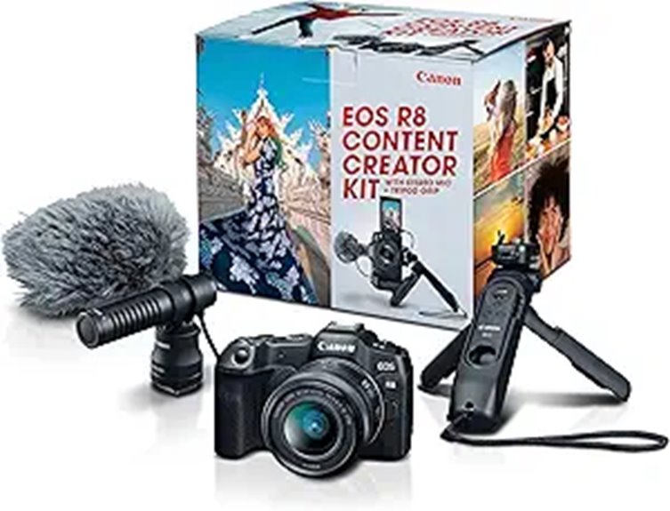 Canon EOS R8 Content Creator Kit with Microphone