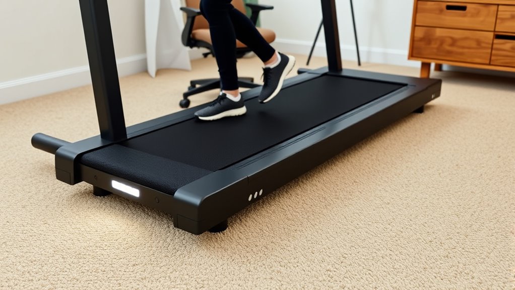 carpet compatible treadmill features