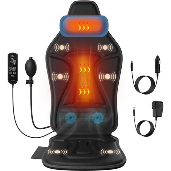 Back Massager with Heat for Chair and Neck Support