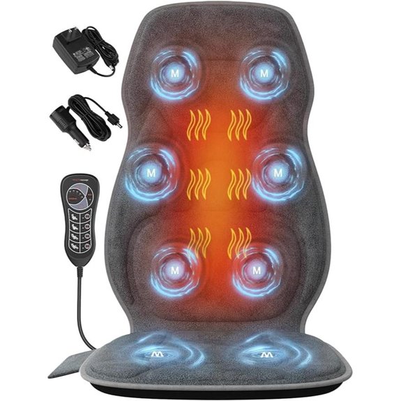 Back Massager with Vibration & Heating for Chairs