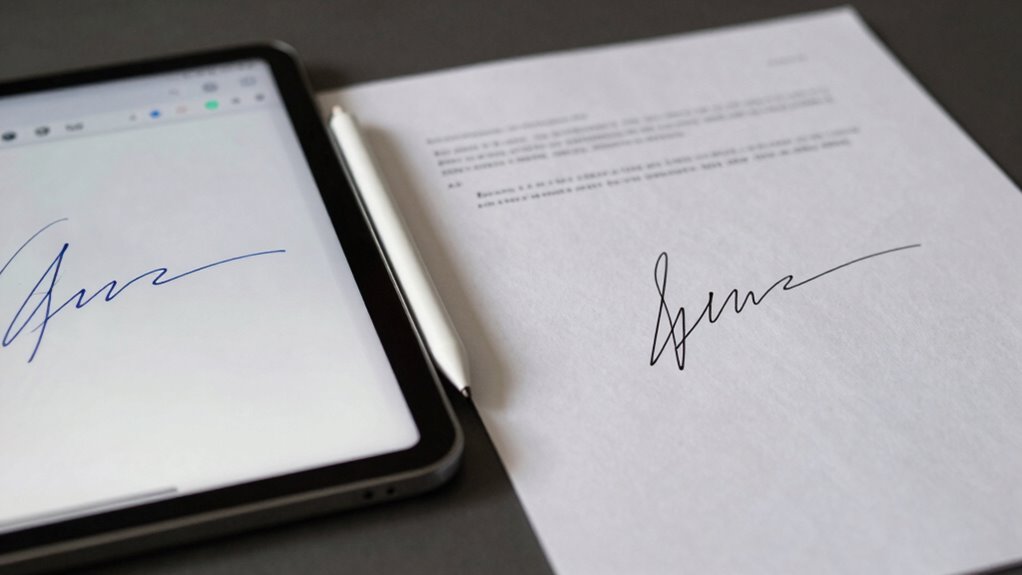choosing between digital and scanned signatures