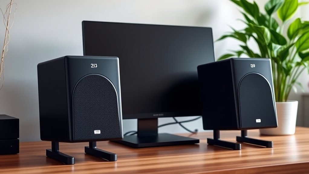 choosing desk shelf speakers