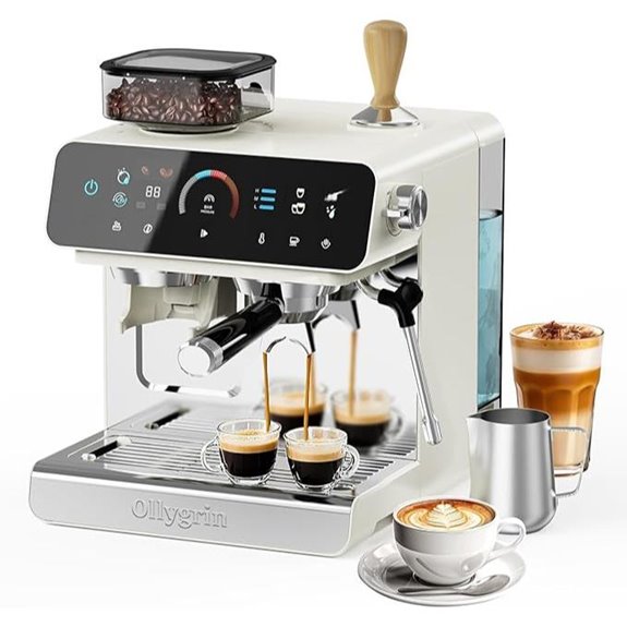 Espresso Machine with Grinder and Milk Frother