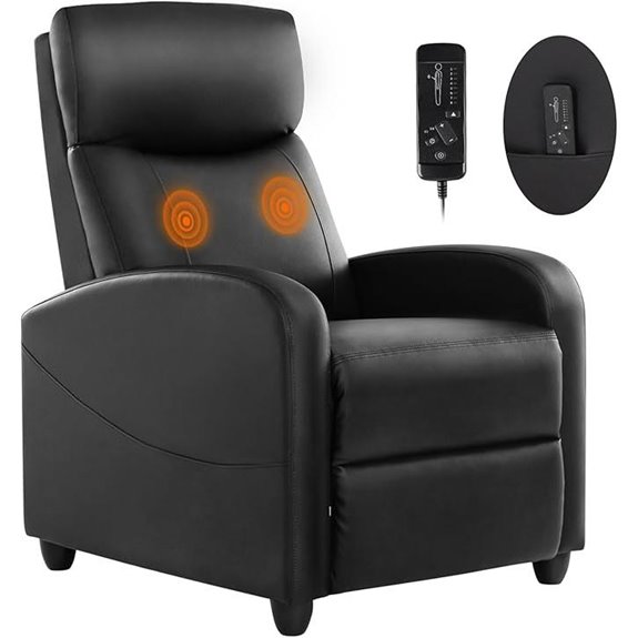 Sweetcrispy Recliner Chair with Lumbar Support