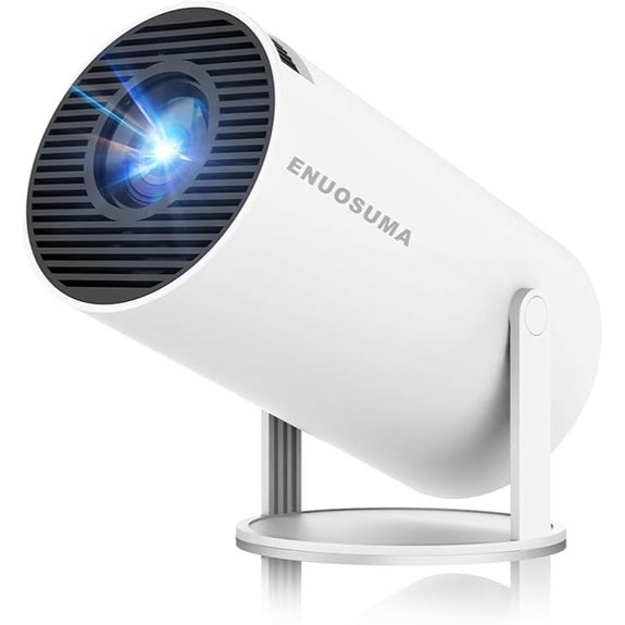 Mini 4K Portable Projector with WiFi6 & Bluetooth