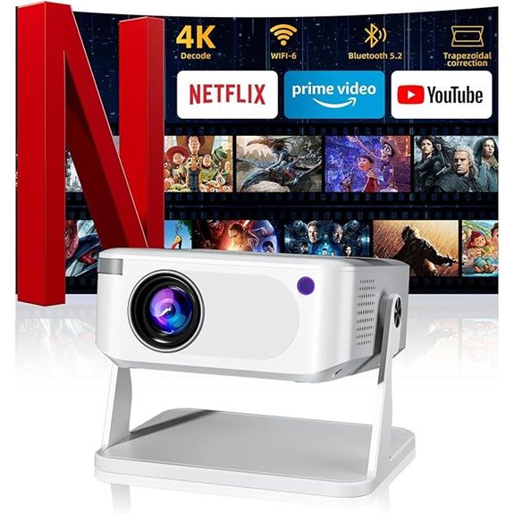 Mini 4K WiFi & Bluetooth Portable Projector