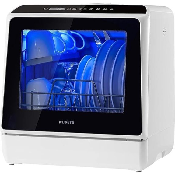 NOVETE Compact Portable Countertop Dishwasher