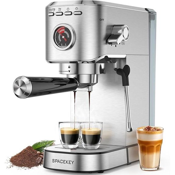 Spacekey 20 Bar Espresso Machine with Milk Frother