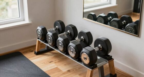 compact space saving dumbbells