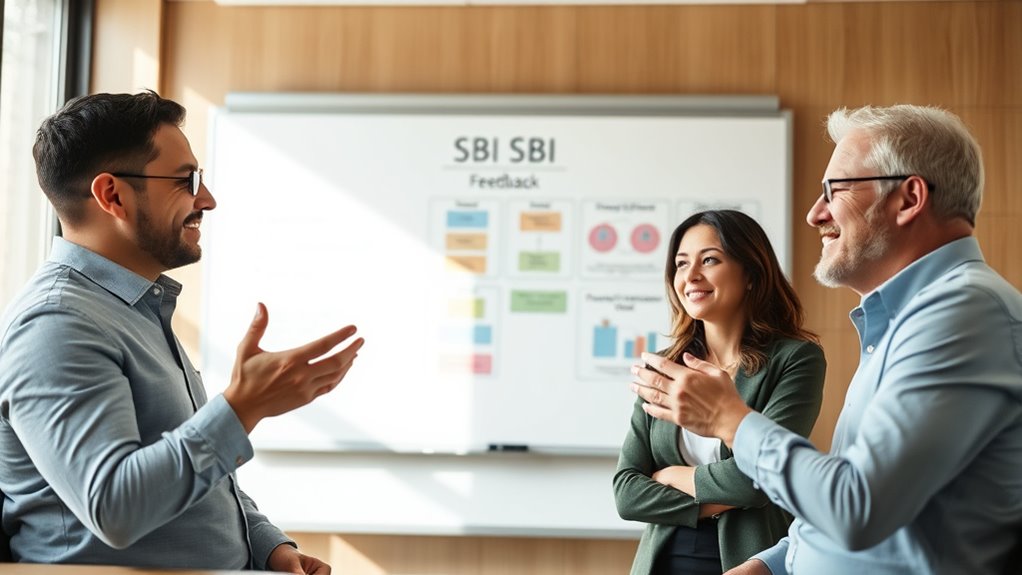 confident compassionate feedback delivery