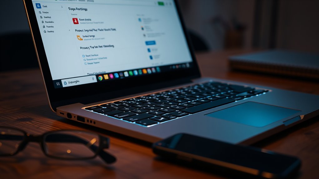 control online tracking settings