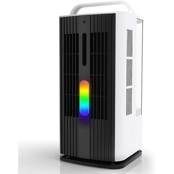 Portable Evaporative Cooler with LED Lights and Remote