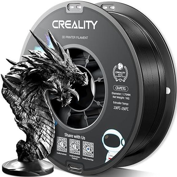 Creality PETG 3D Printer Filament 1kg Black