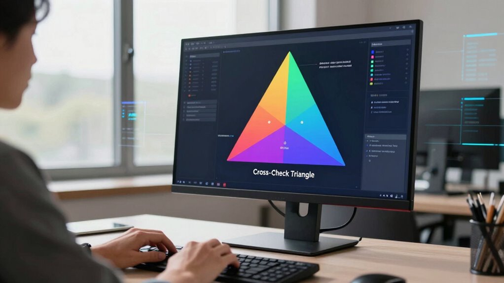 cross check triangle verification method