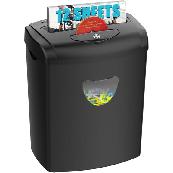 Home Paper Shredder with Cross Cut & Jam Proof System