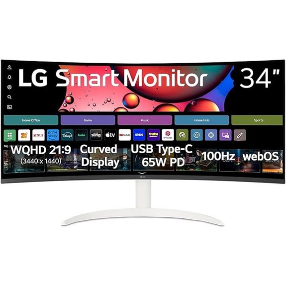 curved 34 inch streaming monitor