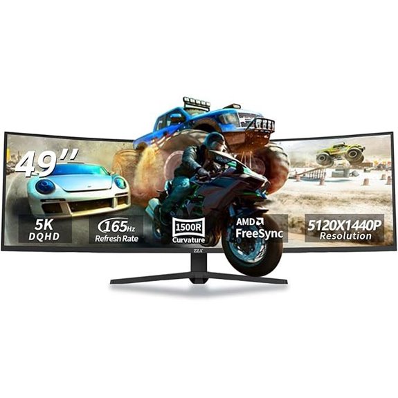 ZZA 49 Curved Gaming Monitor 5120x1440 165Hz