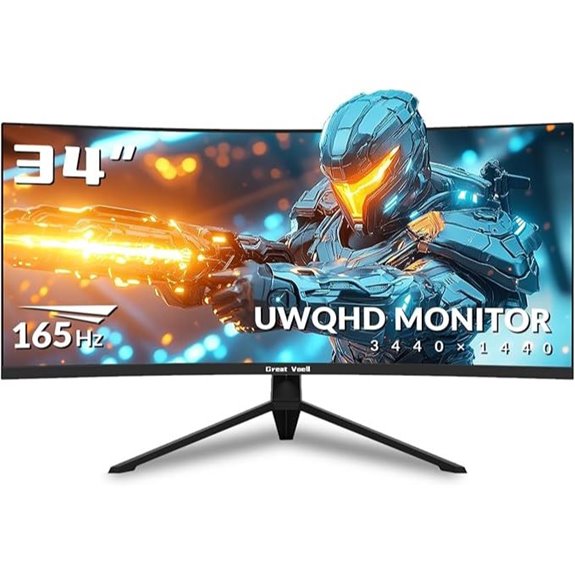 34-Inch Curved Ultrawide Monitor 3440x1440 165Hz