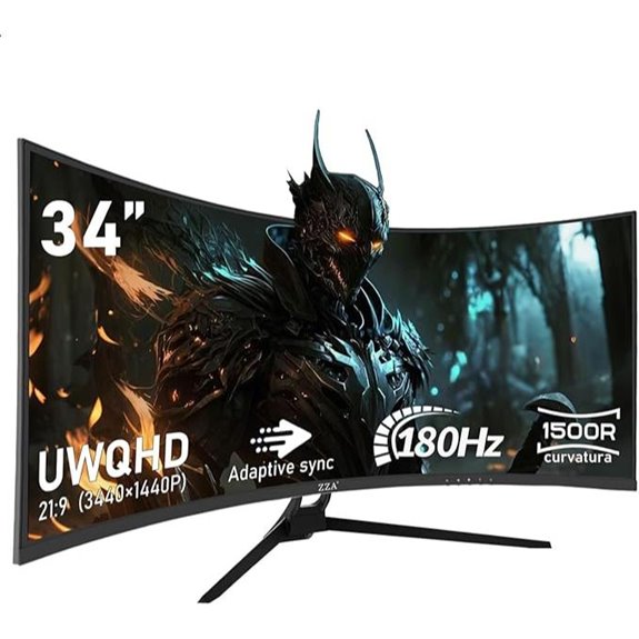 ZZA 34 Curved WQHD Gaming Monitor with FreeSync