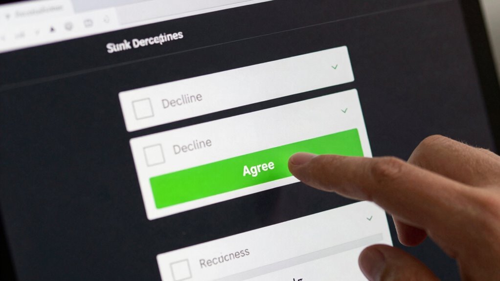 deceptive interface design strategies