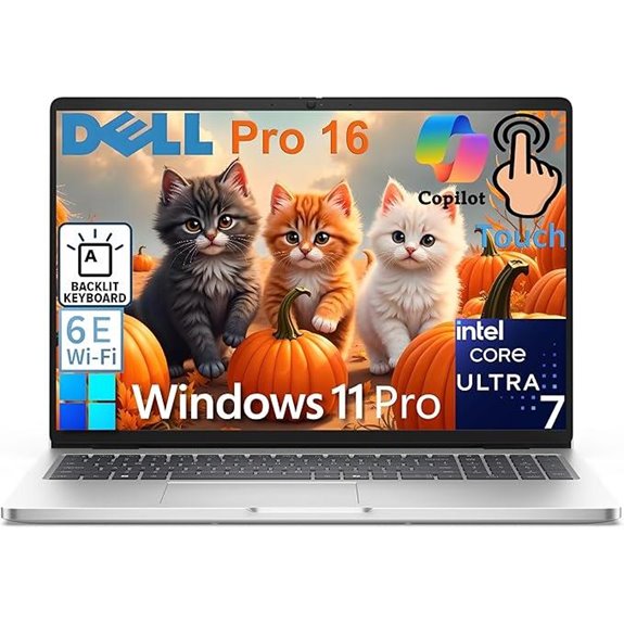 Dell Pro 16 Touchscreen Laptop with Intel Core Ultra