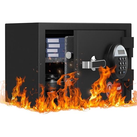 Fireproof Safe Box with Digital Keypad and Alarm