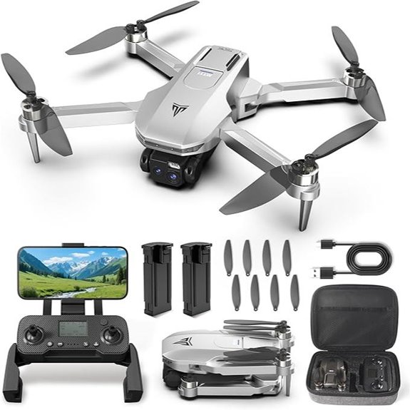 GPS Drone with Dual 2K Cameras & Auto Return