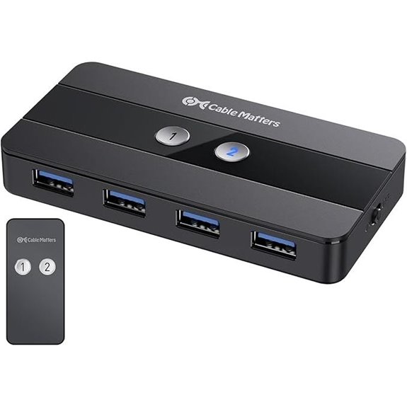 Cable Matters Dual 4K 60Hz USB C KVM Switch