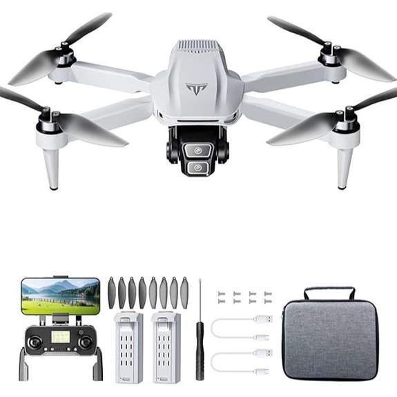 GPS Drone with Dual 4K Cameras and 50-Min Flight