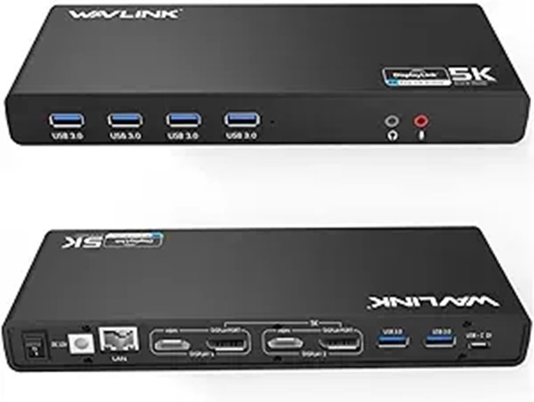 WAVLINK Pro Dual 4K Docking Station with HDMI