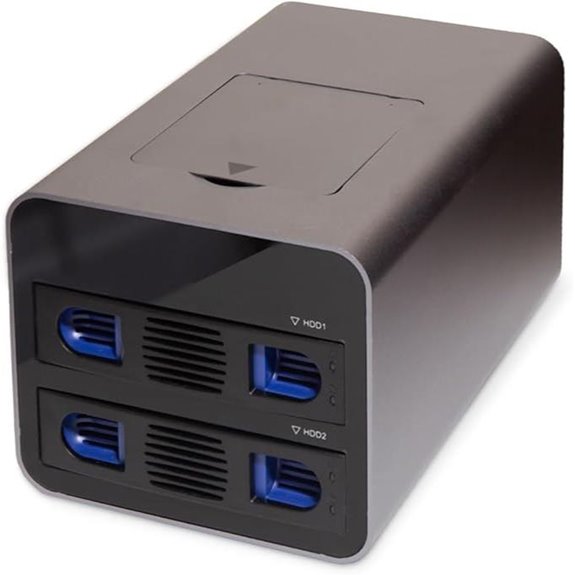 USB 3.2 2-Bay SATA & M.2 NVMe External Enclosure