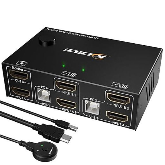dual hdmi 4k kvm switch