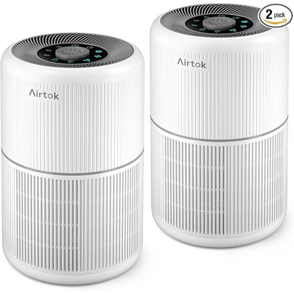 2 Pack Home Air Purifier with HEPA Filter