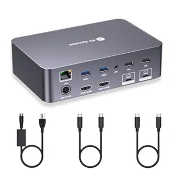 AV Access KVM Switch Dock for Dual Monitors