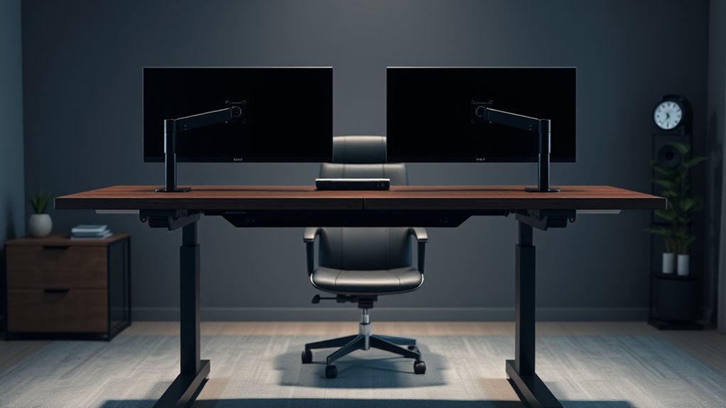 dual monitor standing desk considerations