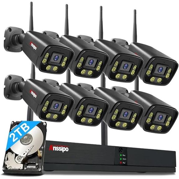 8-Channel 3MP Wireless Security Camera System