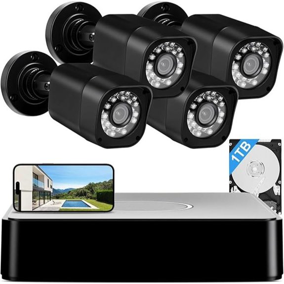 AIWIXEN 8CH 1080P CCTV Security Camera System