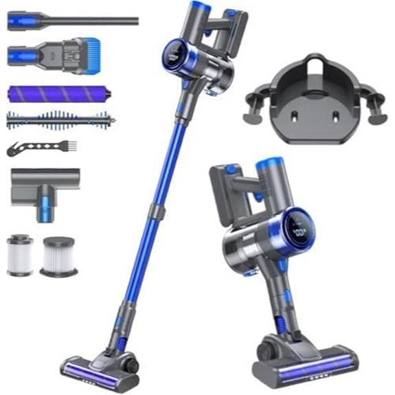 8-in-1 Cordless Vacuum Cleaner with Detachable Battery
