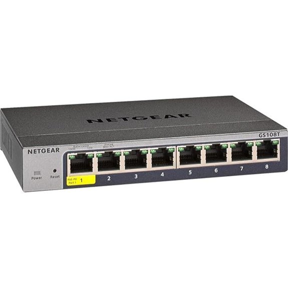 NETGEAR 8-Port Gigabit Smart Switch (GS108T)