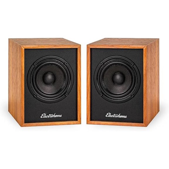 Electrohome Huntley Bookshelf Speakers with Built-in Amp